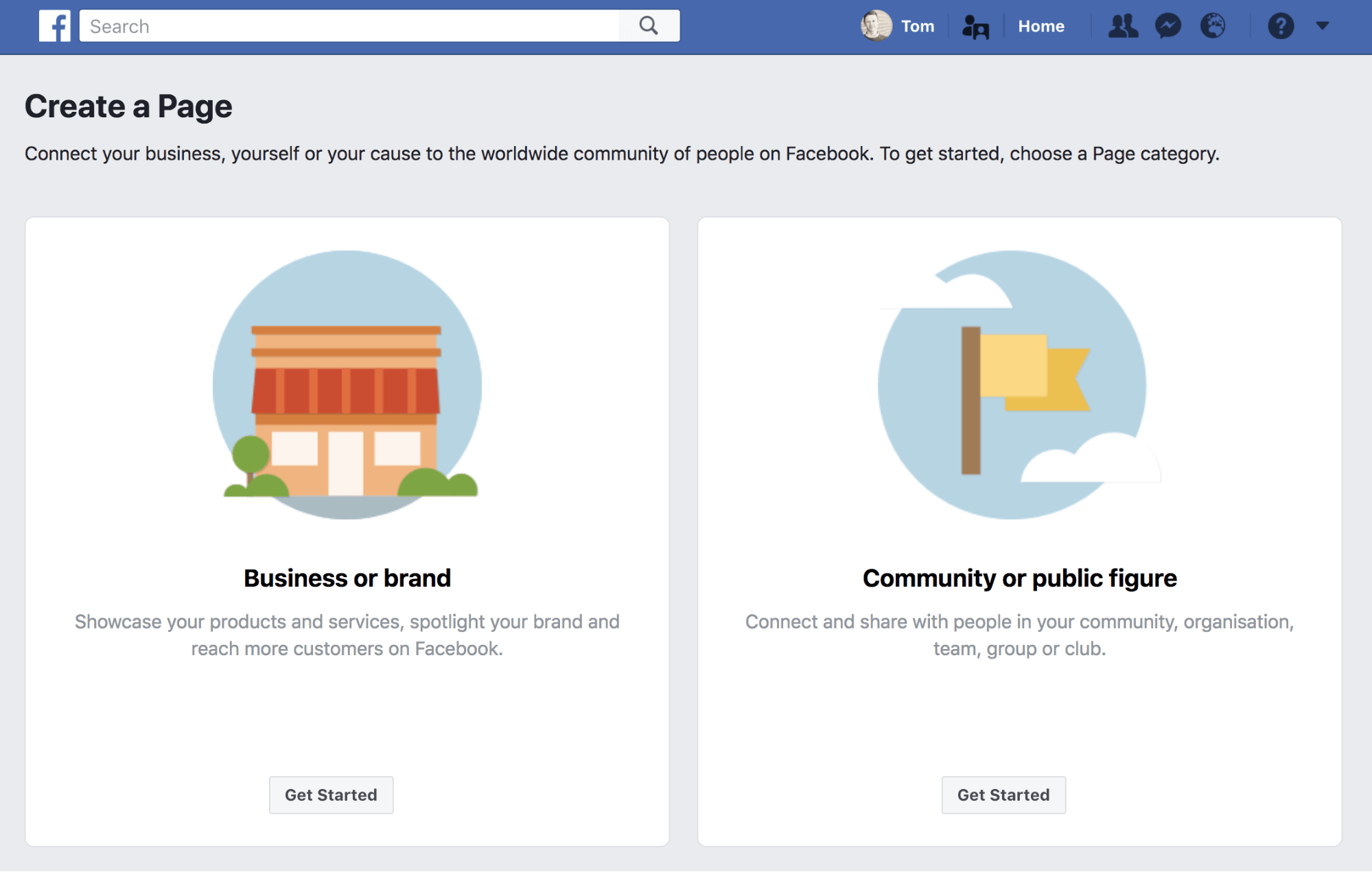 facebook business page